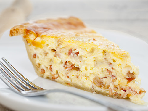 Bacon Quiche Slice Bacon Quiche Slice