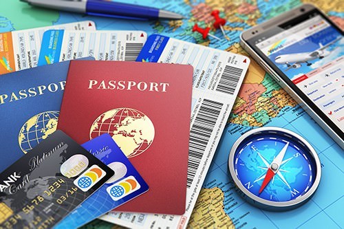 Photograph Essential Travel Documents (not credit cards)