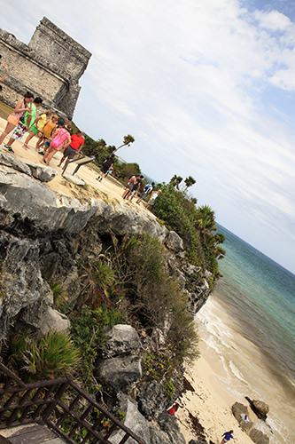 Tulum Ruins Coastline Near the Watchtower