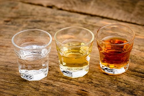Blanc (not aged), Reposalo (aged under 1 year) Anejo (aged 1-3 years) Blanc through to Aged Tequila
