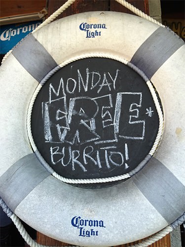 Cabo Cantina - Free Burrito Monday!