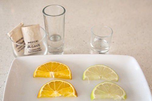 Mezcal & Tequila w Orange and Lime