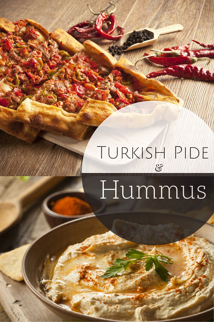 Turkish Pide Recipe w Homemade Hummus