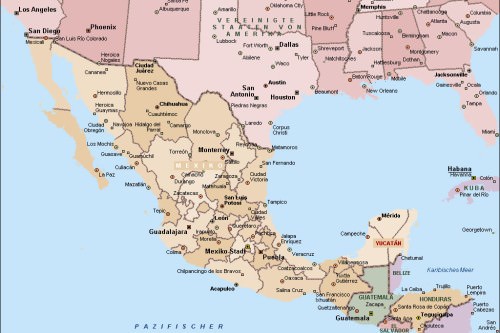 Map of Mexico