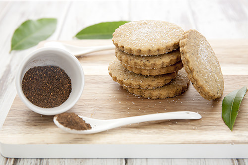 Lemon Myrtle and Wattleseed Shortbread Cookies