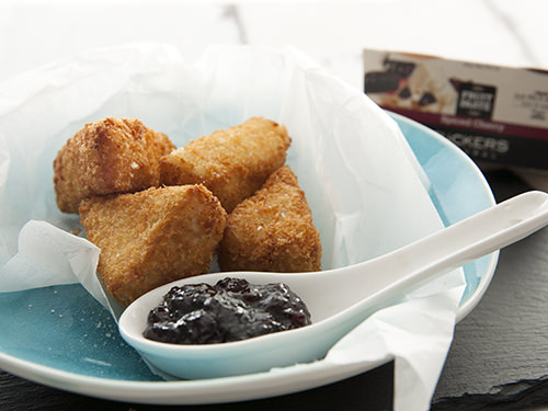 Deep Fried Camembert w Spice Cherry Chutney 