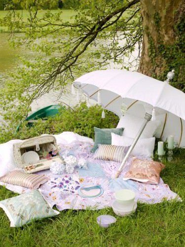 Glamping Blanket and Cushions