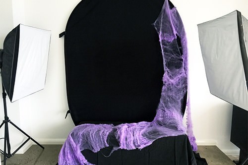 Halloween Photo Booth Set Up