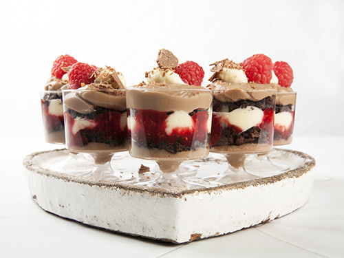 Raspberry Chocolate Christmas Trifle