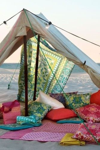 Tent Glamping on the Beach