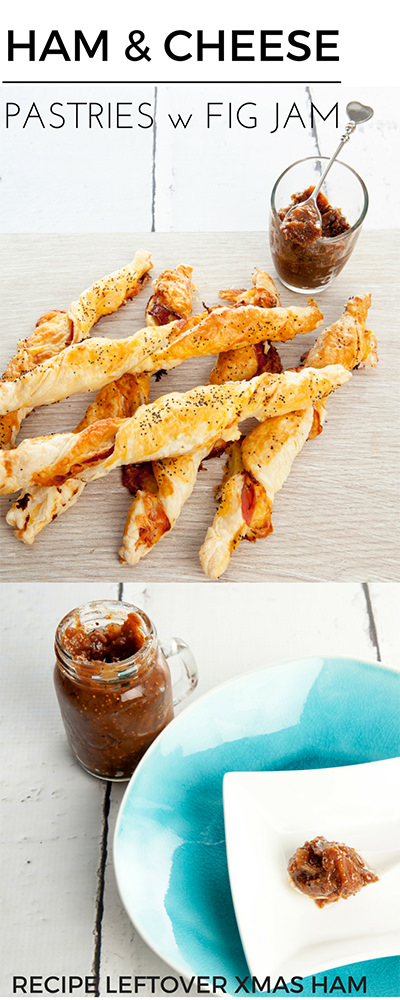 Ham Cheese Puffs w Fig Jam Ham Cheese Puffs w Fig Jam