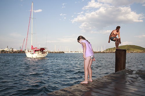 Jetty Jumping off the small Jetty Coffs Harbour