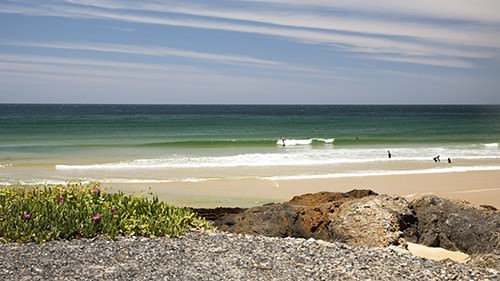 Surfer at Gallows Beach - Bodyboard Surf Spot