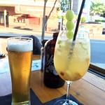 White Sangria and Italian Lager at Salt Meats Cheese Mosman