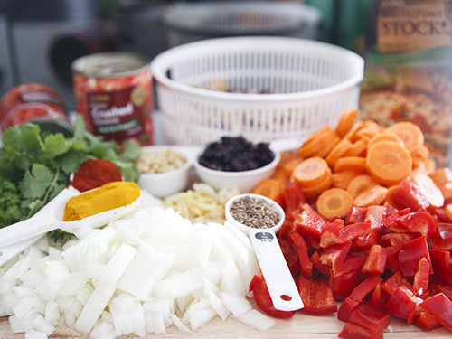 Moroccan Spiced Beans Ingredients