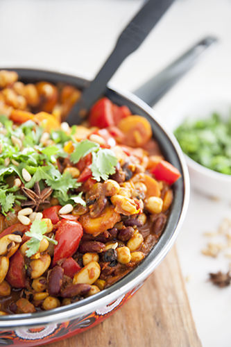 Moroccan Spiced Vegan Beans