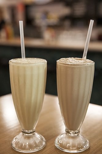 Salted Caramel Milkshake & Spiked Chocolate Malted Shake