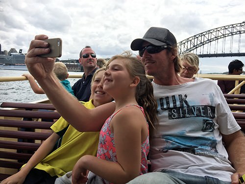 Selfies on the Manly Ferry