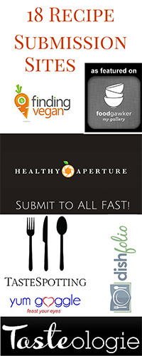 Recipe Submission Sites - Pin for Later
