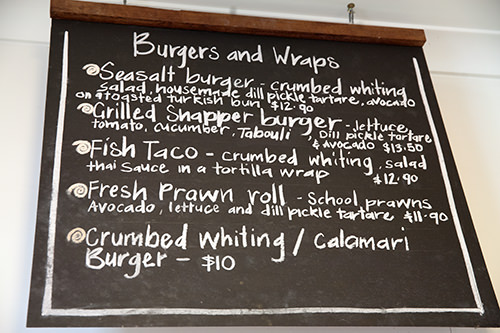 Seasalt Burgers & Wraps Menu