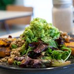 Chickpea & Roasted Feta Salad w Avocado