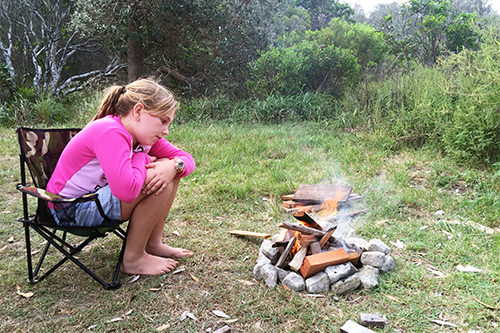 Anais own little campfire
