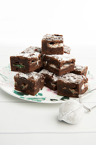 Chocolate and Mint Patty Brownie