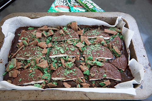 First Layer Chocolate Mint Brownie