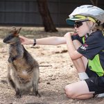 Locky with a Wallaby
