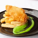 Tempura Barramundi with Pea Puree