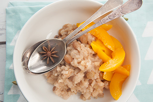 Chai Spiced Rice Pudding w Fruit