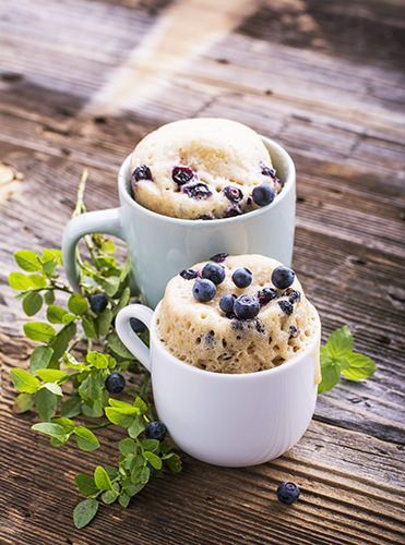 Blueberry and Lemon Mug Cake