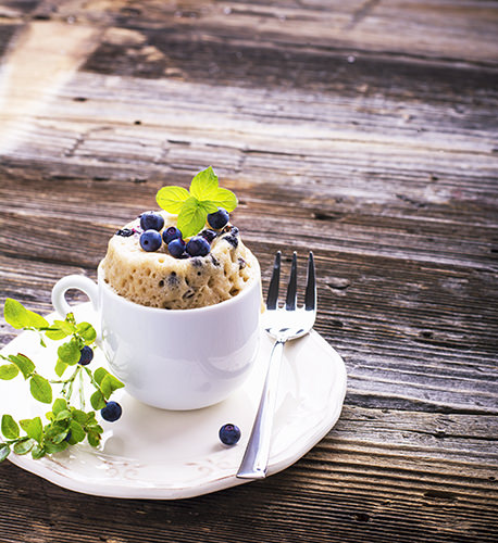 Lemon & Poppy seed mug cake