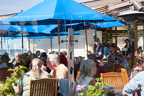 Outside Seating Boathouse Hendry Beach
