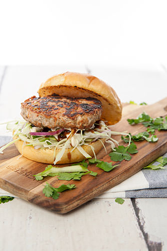 Pork and Apple Slaw Burger Pork and Apple Slaw Burger