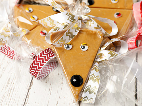 Single Reindeer Caramel Fudge 