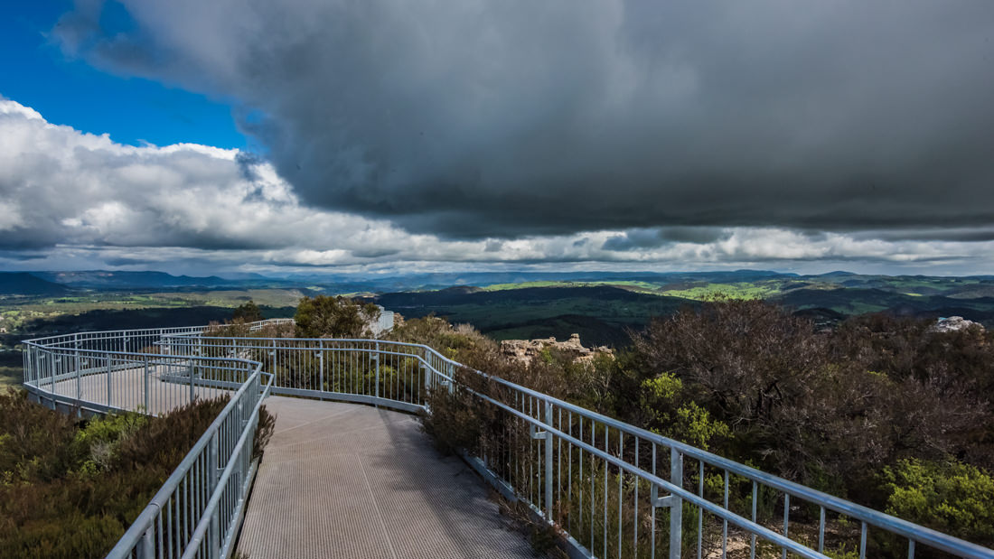 Hassans Walls Lookout viewing platform