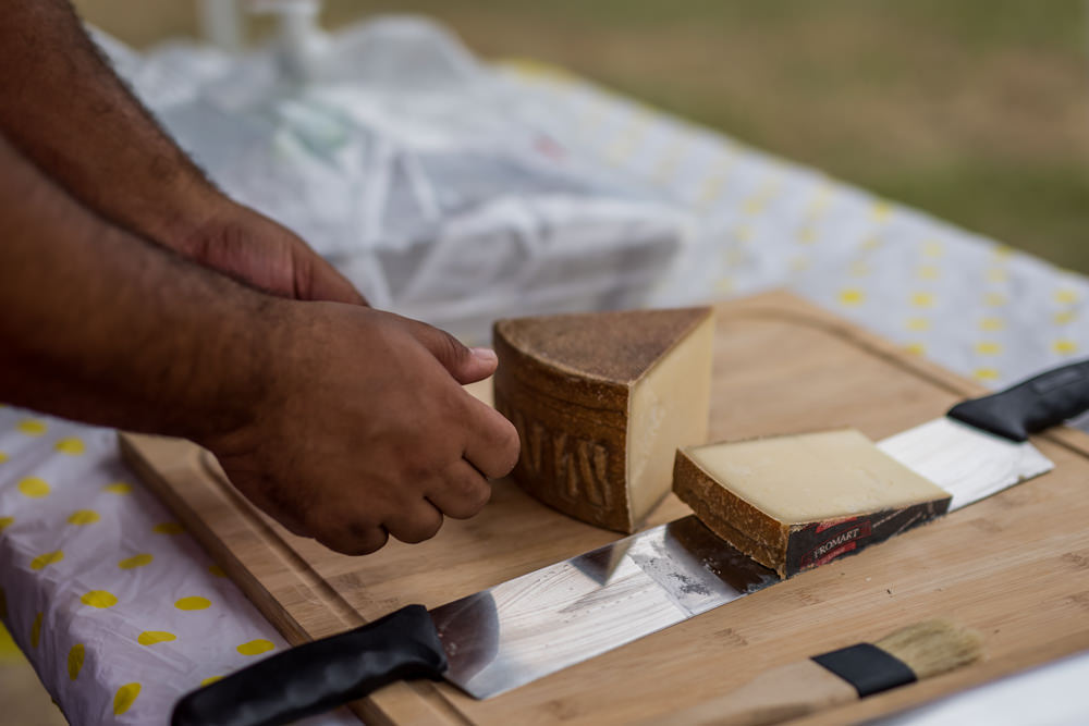 Swiss Cheese vendor at Pottsville Markets