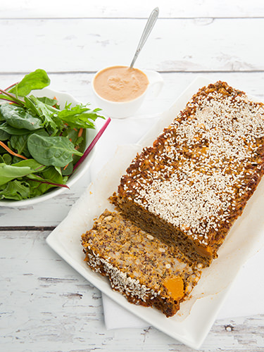 Lentil Quinoa Vegetarian Loaf