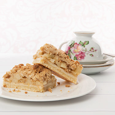 Portrait Apple Streusel Slice