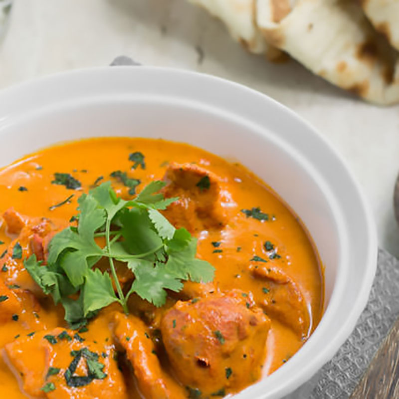 Indian Mango Chicken Curry in a bowl