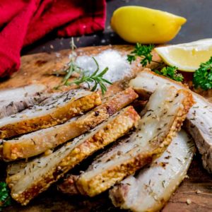 Lemon Herb Pork Belly Spare Ribs Recipe