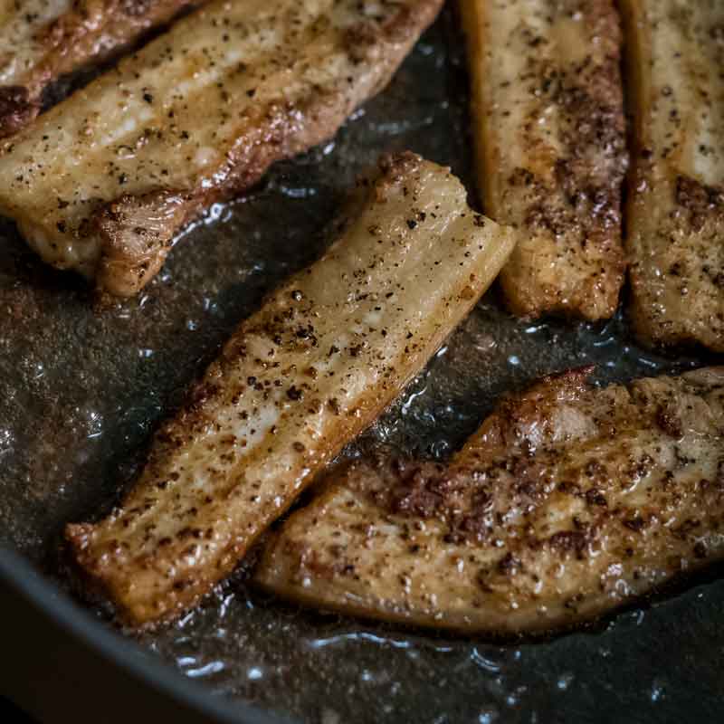 How to make pepper pork belly strips crispy and juicy