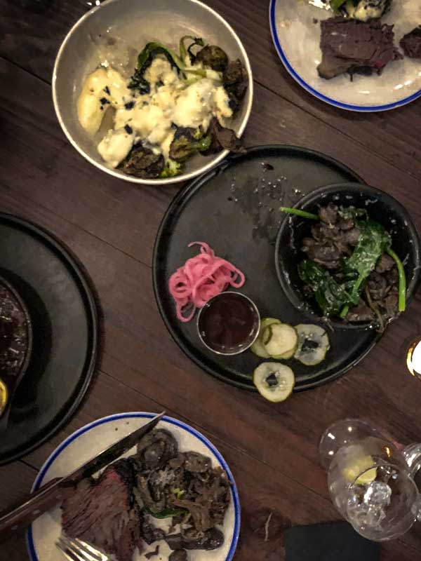 Halfway through our meat feast Meatmaiden BBQ Bar Grill Melbourne Feast